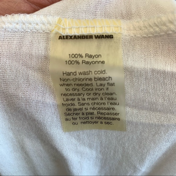 T by Alexander Wang Classic Pocket Tee White - Picture 7 of 10